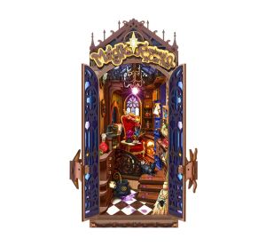 RoboTime 3D-Puzzle-Buchstütze Miniaturhaus magische Fantasieecke